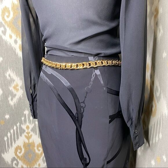 Ralph Lauren Cindy Bridle-Jacquard Pencil Skirt - Picture 5 of 16